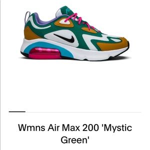 Nike Womens Air Max 200 ‘Mystic Green’ Size 11